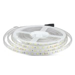 V-Tac 9W/m stänksäker LED strip - 5m, IP65, 24V, 60 LED per. meter - Kulör : Varm