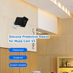 2pcs Waterproof Silicone Skin for Wyze Cam V3 Security Camera Cover Accessories