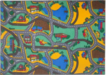 Matto, Traffic Play -matto 140x200 cm Liikenne Lasten peitto 655811