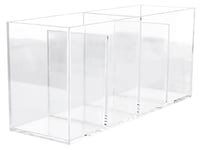 Clas Ohlson Makeup organizer 4 fack, klar plast