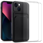 2in1 Film de Verre Protecteur D'Écran Coque pour Apple IPHONE XR Wallet Coque