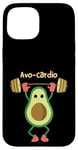 iPhone 15 Avo Cardio Fitness Gym Workout Weights Deadlift Funny Case