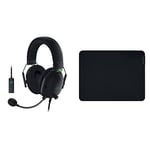 Razer BlackShark V2 - Wired Premium Esports Headset with USB Sound Card - Black & Gigantus V2 Medium - Soft Gaming Mouse Mat for Speed and Control,360 x 270 x 3 mm, Non-Slip Rubber