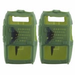 2 pi&egrave;ces Mini talkie-walkie Silicone housse de protection souple protecteur de Radio bidirectionnelle pour Baofeng UV5R (vert)