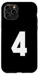 iPhone 11 Pro #4 Jersey Varsity Uniform Number Sport Case