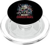 Merry Christmas Horror Fan Slasher 80s-Themed PopSockets PopGrip for MagSafe