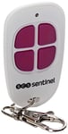 SCS Sentinel - AAM0084 - Télécommande de Portail 4 Canaux avec Code Secret Tournant - Fréquence d'Émission 433,92 MHz - 2 Piles Lithium CR2016 - ControlGate Fuchsia