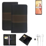 Phone Case + earphones for Oppo Reno8 Wallet Cover Bookstyle protective