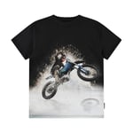 Molo Riley Short-Sleeved T-Shirt Water Wheelie | Svart | 104 cm