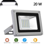 YDBET LED Projecteurs d'extérieur, 20W Spot Lights Lumière de sécurité IP65 étanche LED Super Bright Spot Lights Lampe pour Mur Cour arrière Jardin Garage, Cool Blanc