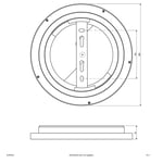 EVN ALR -LED-paneeli valkoinen 12W Ø 25 cm, 4000 K