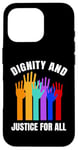 iPhone 16 Pro Dignity And Justice For All Human Rights Raised Hands Case