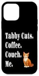 Coque pour iPhone 12 mini Canapé à café amusant avec chats tigrés Orange