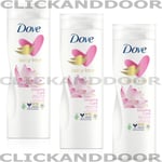 3 X Dove Body Love Glowing Care Body Lotion For all skin Lotus Flower 400ml