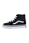 Vans SK8 Hi Toddler Shoes UK 9 (Toddler) Black True White, Noir, 9 UK Child