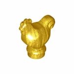 CITY LEGO Minifigure Chicken Gold Animal Minifig Rare