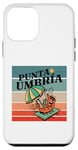 Coque pour iPhone 12 mini parasol de plage à crevettes Punta Umbria ambiance vacances