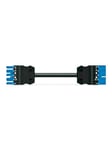 Winsta Interconnecting cable 2m pvc eca socket/plug blue