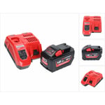 Set M18 NRG-1201: Batterie 12,0Ah 18V Li-Ion (4932464260) + Chargeur M12-18 fc (4932451079) - Milwaukee