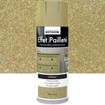 Peinture aérosol Effet paillettes pailleté rustoleum, doré, 0.4 l