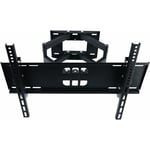 Support Tv Mural Support Tv Universel Support Tv Suspension Télescopique à Double Bras Angle D'inclinaison Réglable (Noir 32-70 Pouces) - Aiducho