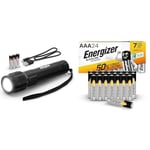 Energizer Rechargeable LED Tactical Torch with AAA Batteries, Alkaline Power, 24 Pack Amazon Exclusive (Packaging May Vary)