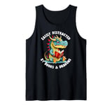 Easily Distracted by Books & Dragons Book Lover Tank Top