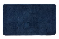 Emma Barclay Orkney - Crosshatch Bath Mat (45x75cm) (Navy)