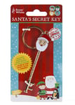 Secret Santa Key Magic Door Key Cute Christmas Die Cast Keyring 9.5cm Xmas Eve