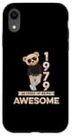 Coque pour iPhone XR 46ème anniversaire homme femme 1979 original Awesome ours en peluche