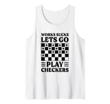 Checkers Strategy Classic - Board Game Checkers Tank Top