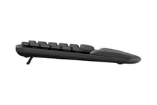 Logitech Ergo Series Wave Keys for Business - tangentbord - QWERTZ - tysk - grafit Inmatningsenhet