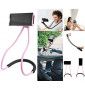 Support Nuque Lazy Pour Huawei P40 Lite Smartphone Selfie Bureau Universel Flexible Reglable - Rose