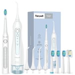 Fairywill Water Flosser Oral Irrigator 4 Jets & Sonic Electric Toothbrush Kit UK