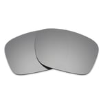 Scratch Proof Polarized Replacement Lenses for-Oakley Holbrook Silver Mirror