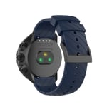 Silikon Twill Forlenget modell Klokkereim Armbånd for Garmin Forerunner 22mm Blå