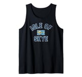 Isle of Skye Scotland Flag Distressed Print Tank Top