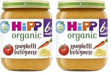 HiPP Organic Spaghetti Bolognese Baby Food Jar 6+ Months (6 x 125g) (Pack of 2)