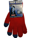 Unisex Mens Womens Red Touch Screen Winter Warm Gloves Tablets ipads iPhone