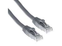 ACT Grey 7 meter U/UTP CAT6A patch cable snagless with RJ45 connectors. Cable length: 7 m Cat6a u/utp snagless gy 7.00m (IB3007)