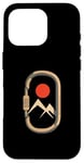 Coque pour iPhone 16 Pro Mousqueton de montagne minimaliste