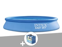 Kit piscine autoportée Intex Easy Set 3,05 x 0,61 m + Bâche à bulles