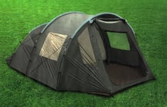 6 Person Tent Outdoor Green 2 Bedroom Tunnel Living Area Six Man Festival LARGE