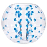 VEVOR Bulle Gonflable de 1,5 m Motif Pois Bleu, Balle Pare Chocs à Bulles en PVC pour Hamster Humain 0,8 mm d'Épaisseur pour Adolescents et Adultes Jeux d'Équipe en Plein Air Jouets Pare-Chocs Jardin