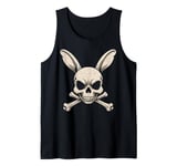 Skull Bunny Crossbones Jolly Roger Halloween Crossbone Tank Top