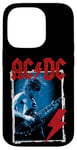 Coque pour iPhone 14 Pro AC/DC Angus Young Blue Photo par Michael Putland