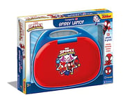 Clementoni- Spiderman Computer Kid Marvel Spidey and His Amazing Friends Laptop – Jeu éducatif électronique Parlant, Ordinateur 3 Ans, Technologie pour Enfants, Portable, 16454, Italien, Large