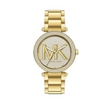 Michael Kors - Montre à Quartz analogique Parker avec Bracelet en Acier Inoxydable doré pour Femme MK7283