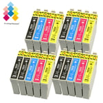 18 Ink Cartridges (set + Bk) For Epson Workforce Wf-2660dwf Wf-2540wf Wf-2510wf