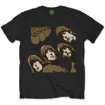 The Beatles Men's Rubber Soul Sketch T-Shirt, Black, Medium (Size:Medium)